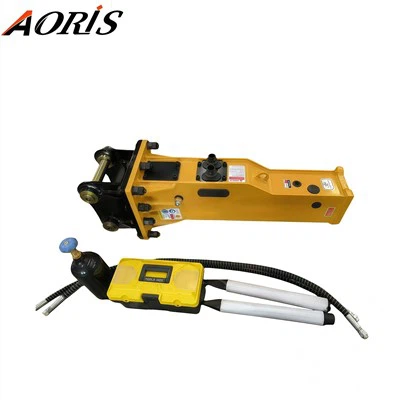 Martelo rompedor de rocha hidráulico tipo silenciado