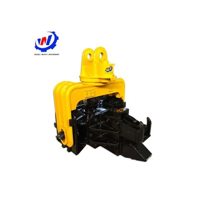 Martelo vibratório hidráulico montado em bate-estaca-escavadeira WV-160